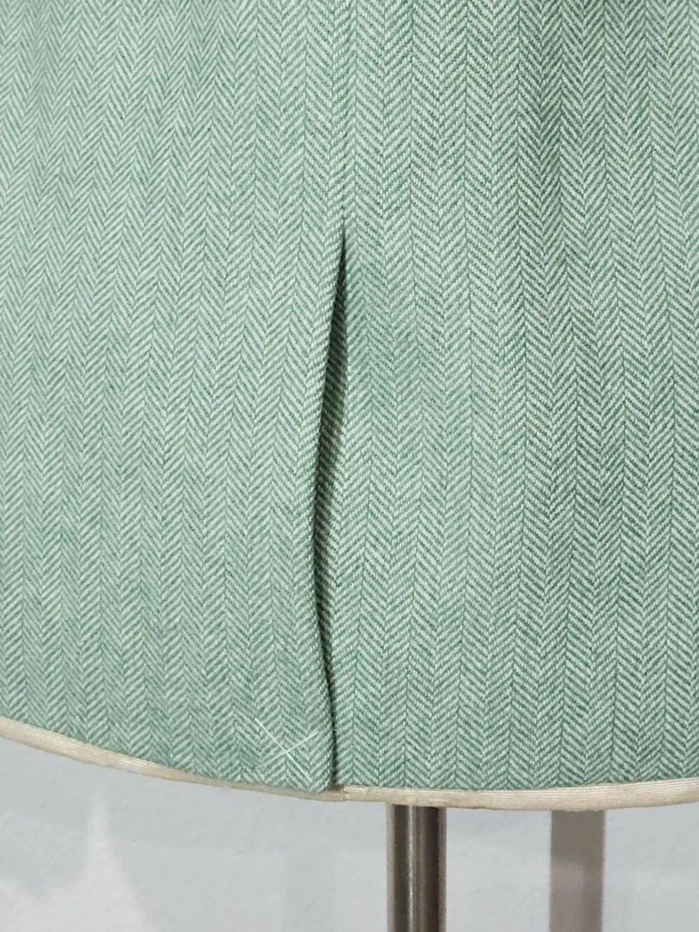 J crew Teal Herringbone wool blend Holland blazer button closure